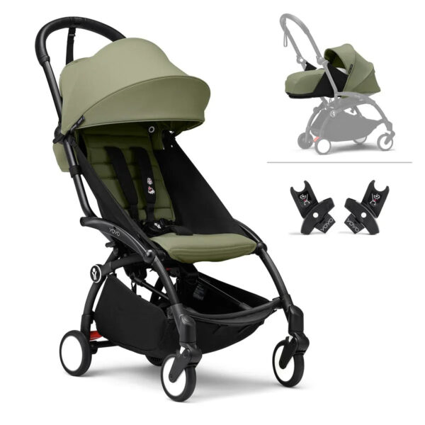 Stokke® YOYO³ Stroller Bundle w Newborn & Car Seat Adaptor